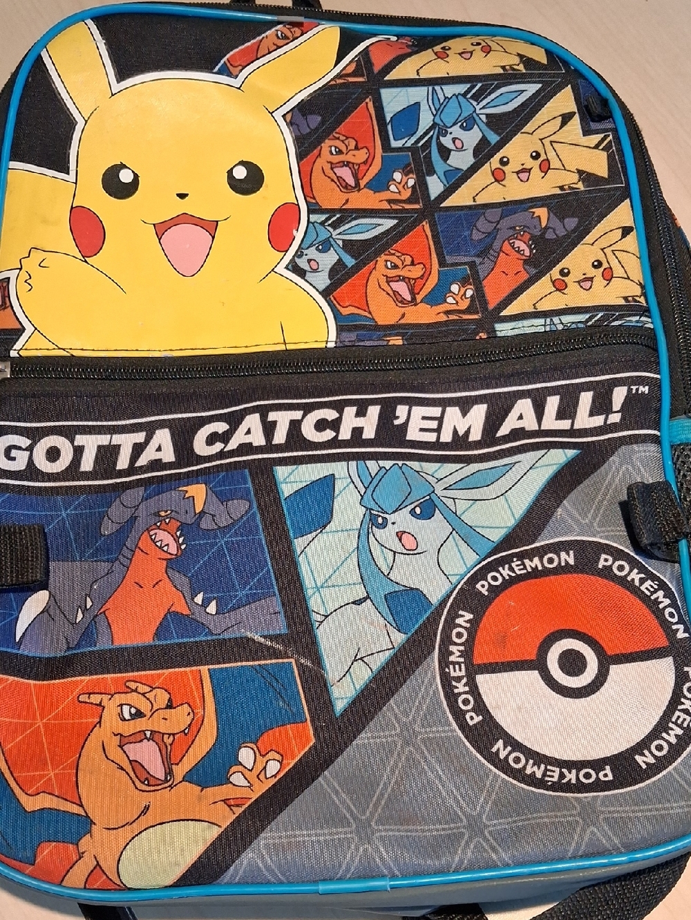 Pokémon Pikachu & Charizard Kids Backpack - Blue/Yellow/Red